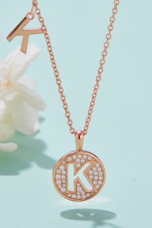  Moissanite K to T Pendant Necklace